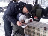 халявная каша из полевой кухни